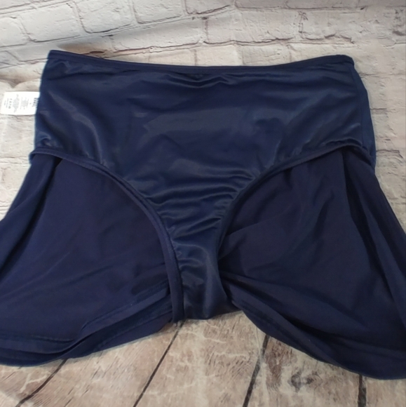 Lands' End Navy Blue Swim Pantyliner Skort 14 - Picture 4 of 10